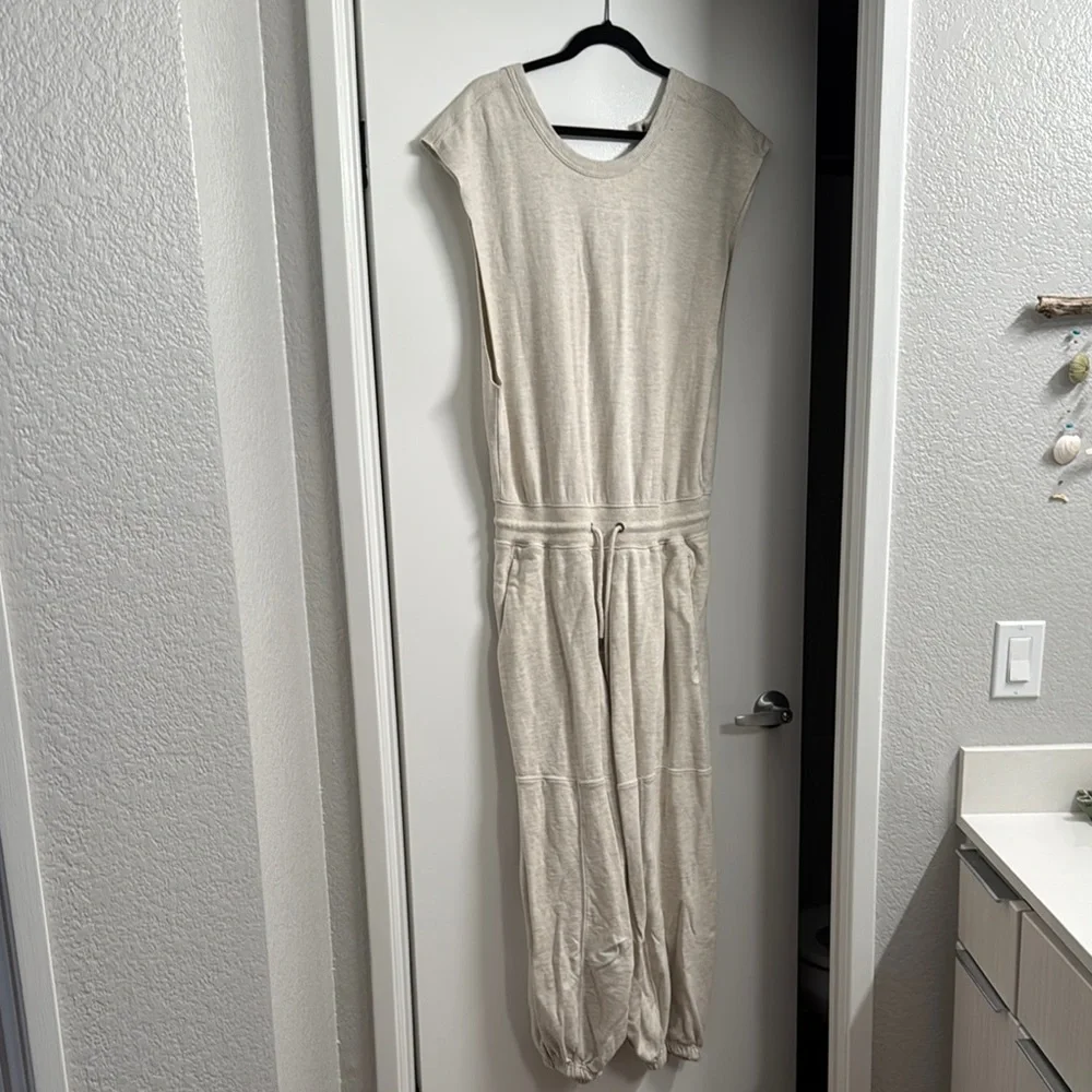 FP Movement Cream Jumpsuit with Self-Tie Waist - Picture 3 of 8